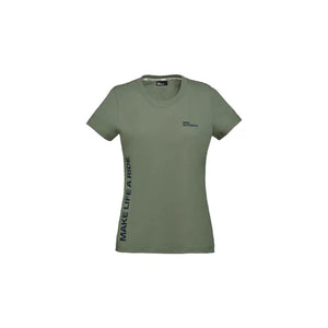 T-SHIRT MAKE LIFE A RIDE VERT DAME